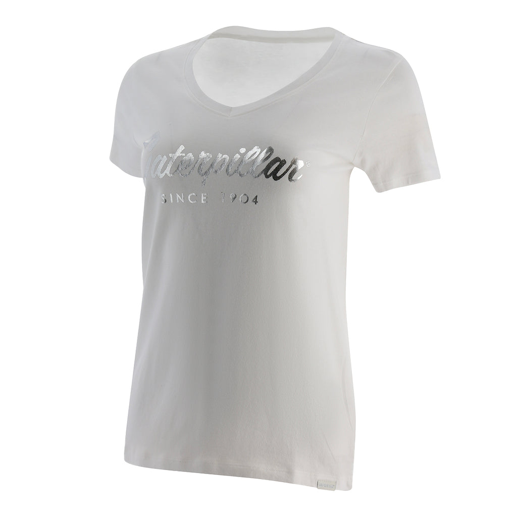 Camiseta Script vneck para Mujer