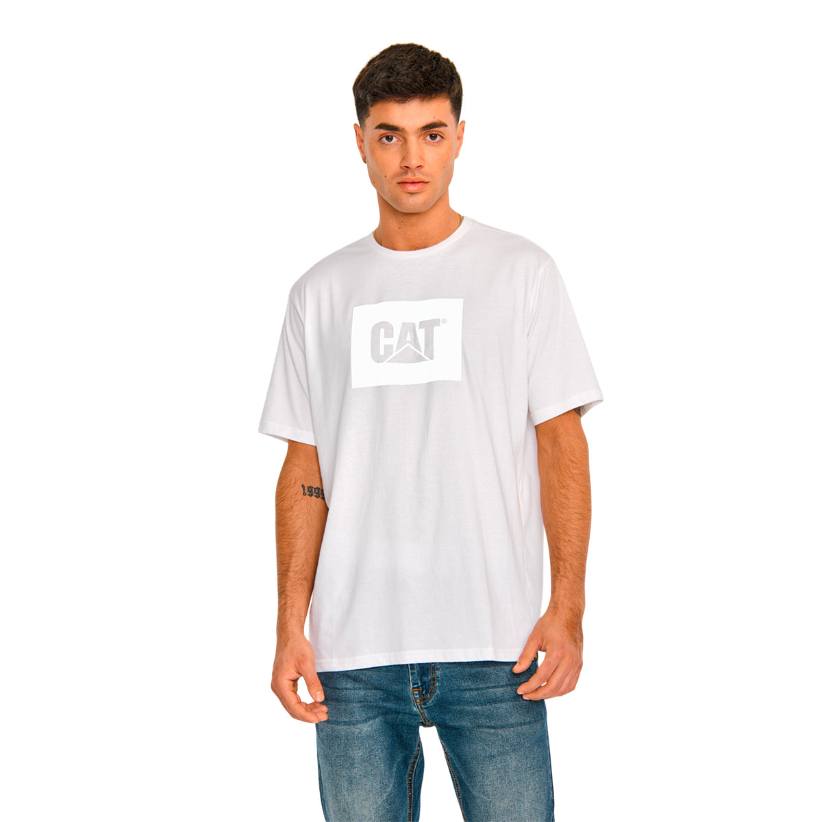 Camiseta Reflective para hombre color blanco