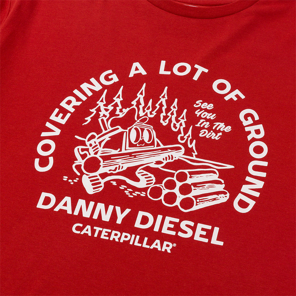 Camiseta Danny Diesel para hombre color rojo