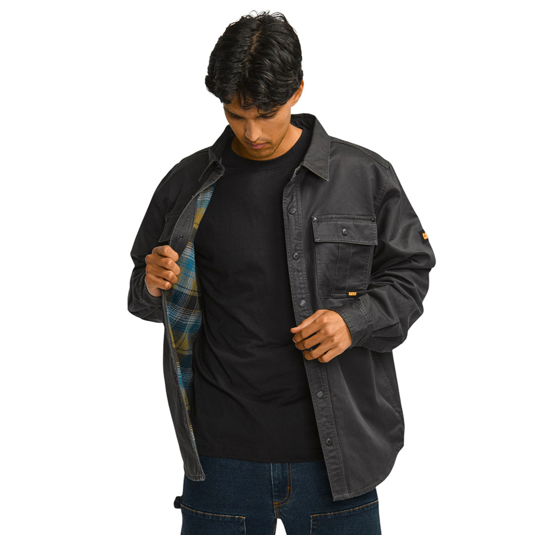 Jacket Waxed para hombre color negro