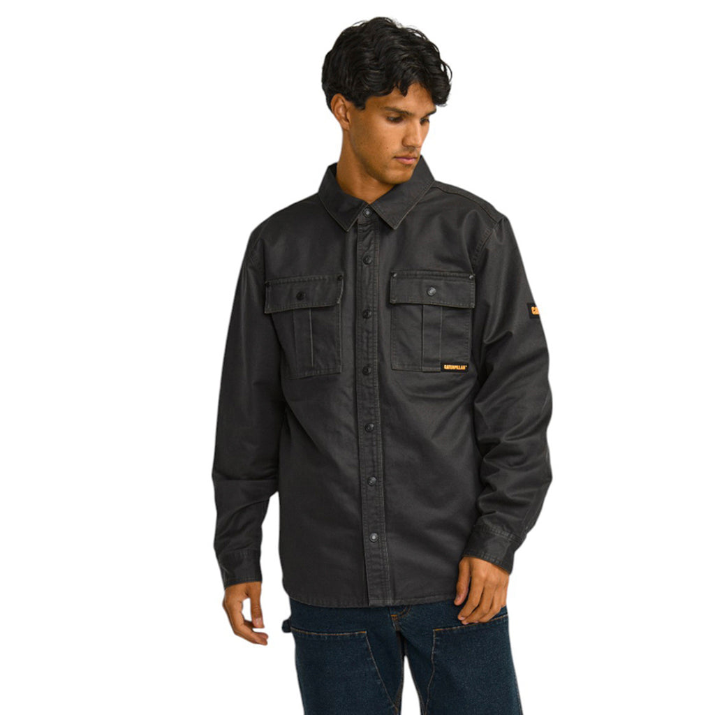 Jacket Waxed para hombre color negro