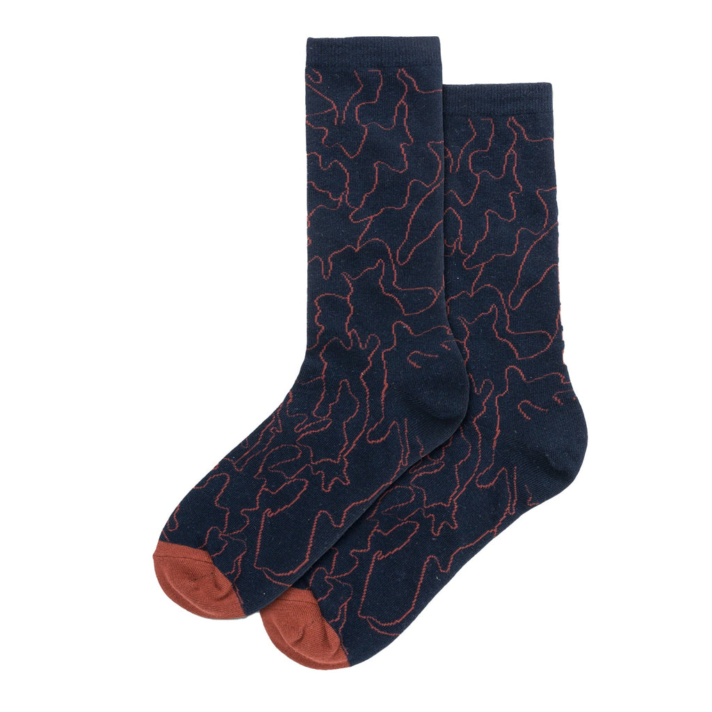Calcetines Aop Crew unisex color navy