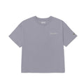 Camiseta Boxy Heavyweight para mujer color gris