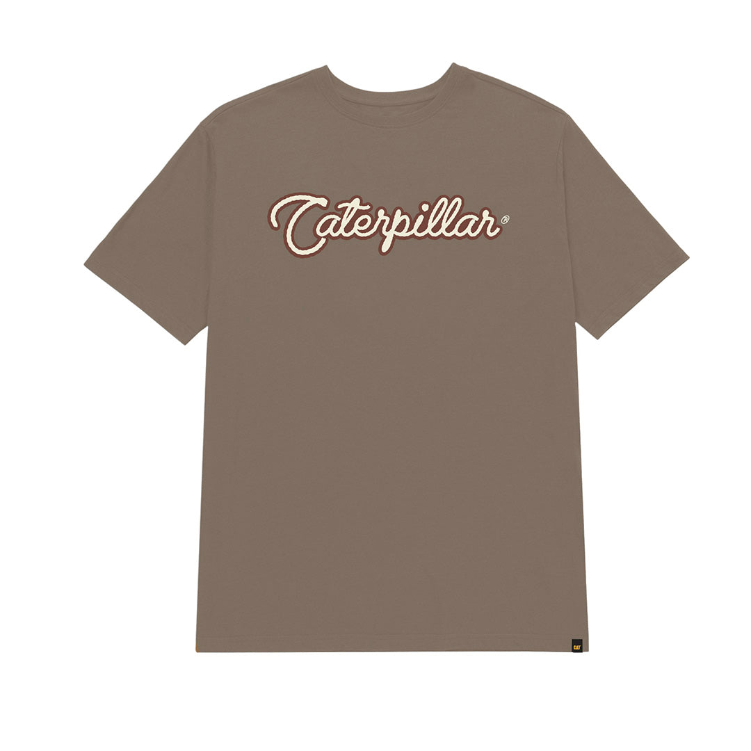 Camiseta Roam Free para hombre color café