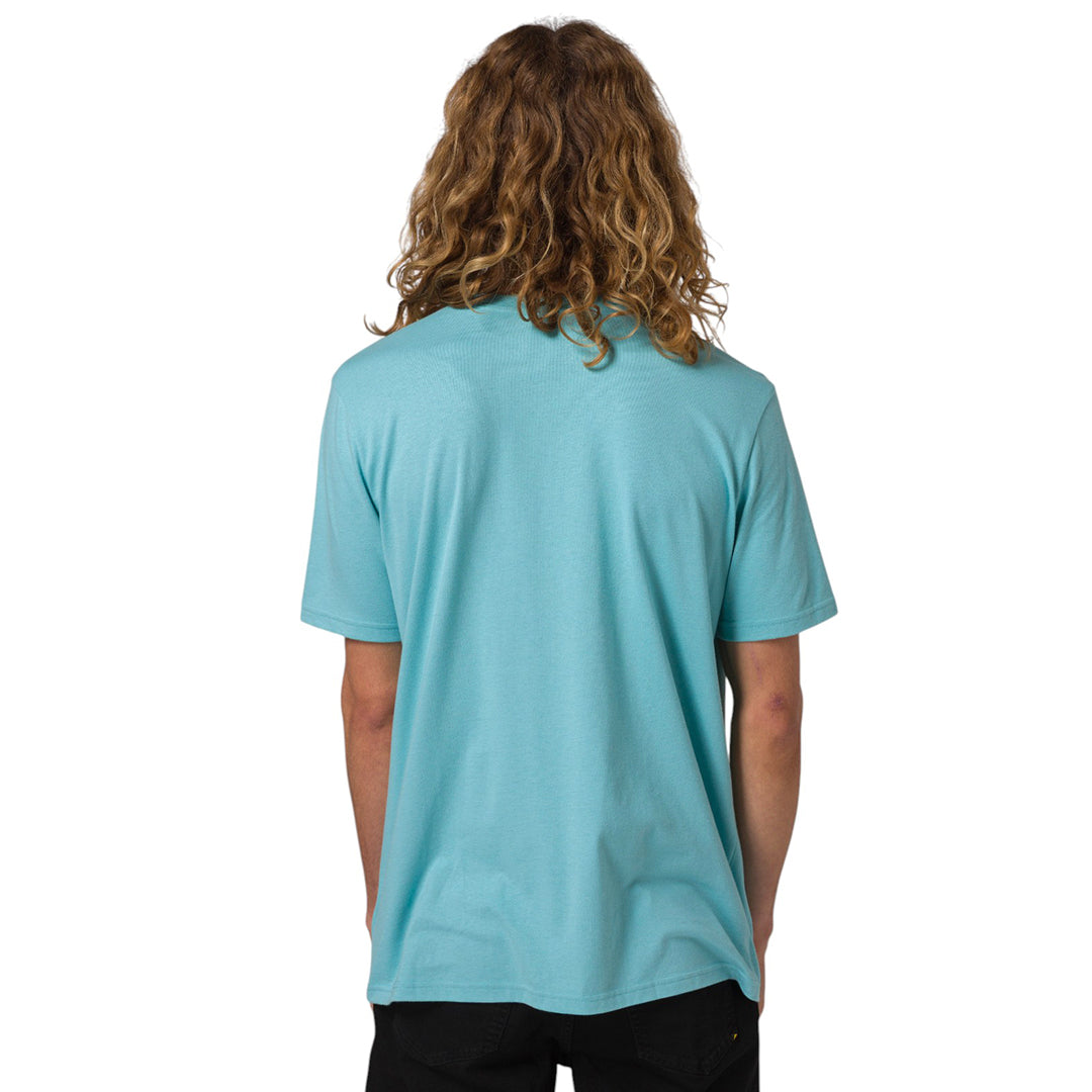 Camiseta Caterpillar Logo para hombre color celeste