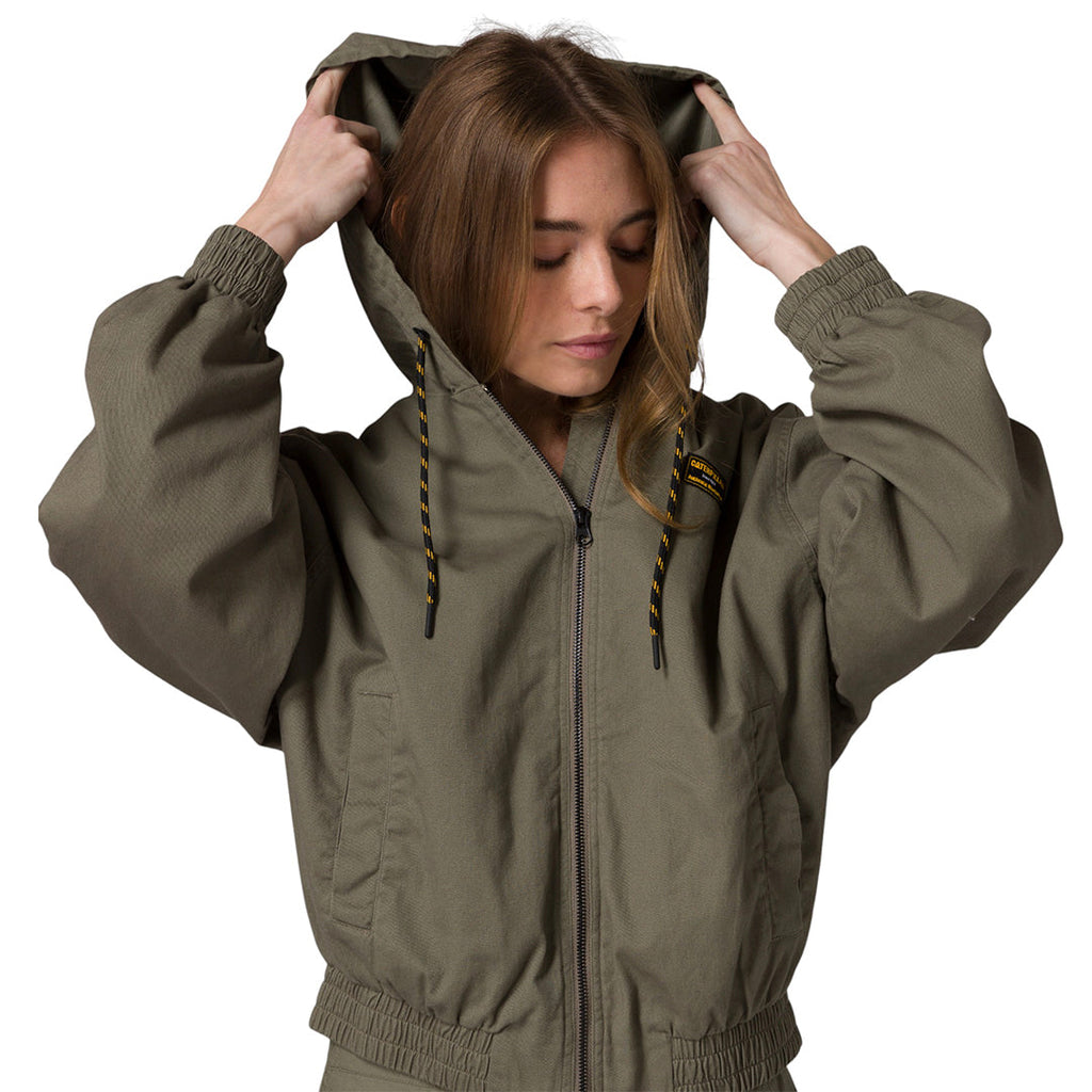 Jacket Lightweight Bomber para mujer color olivo
