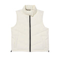 Chaleco Cropped Puffer para mujer color blanco