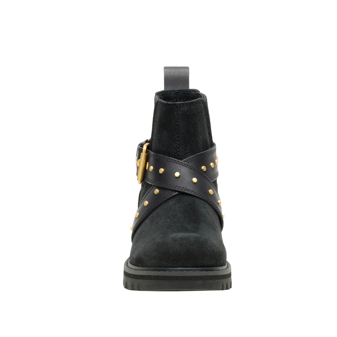 Botas Grader Embellish Chelsea para mujer color negro