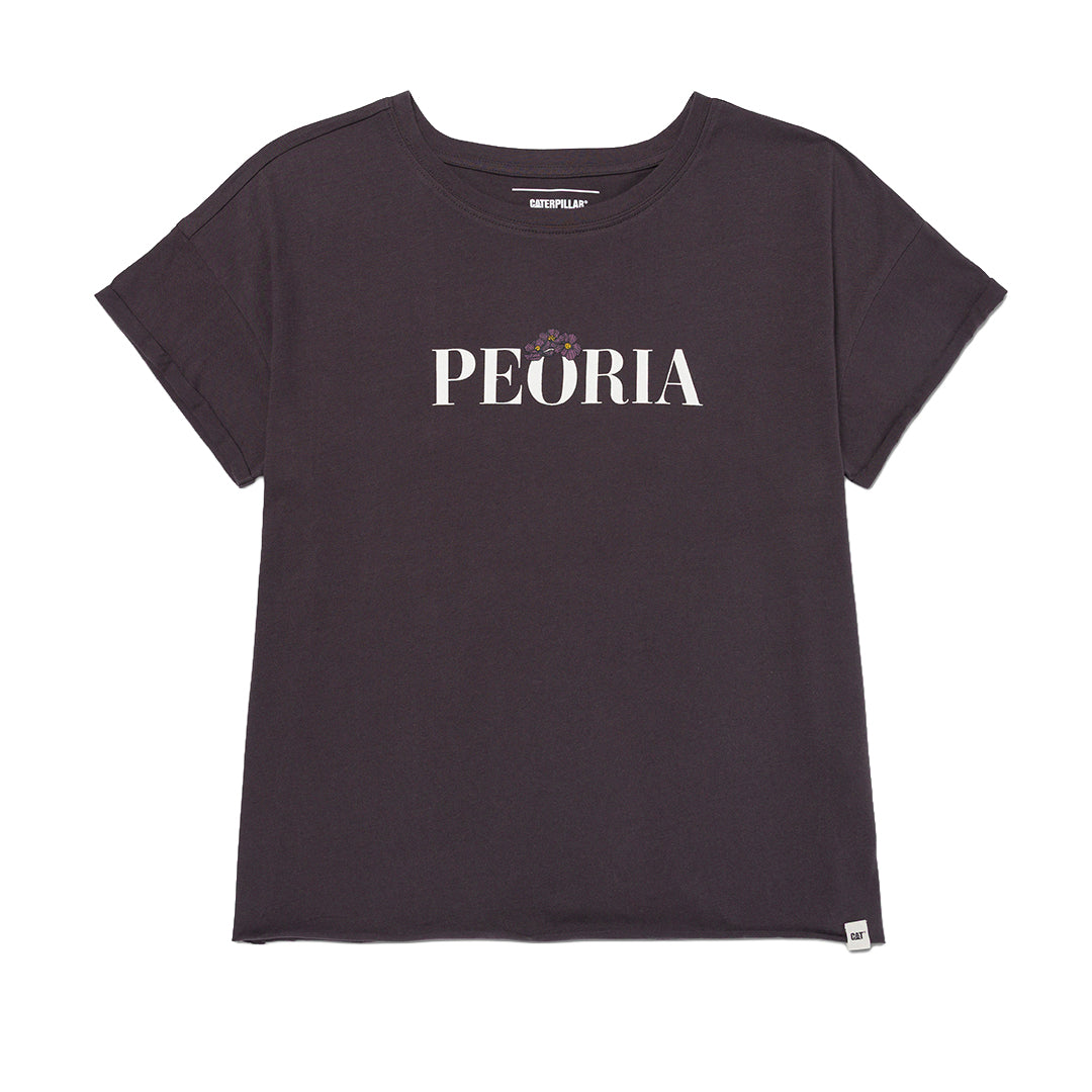 Camiseta Peoria Relaxed para mujer color negro