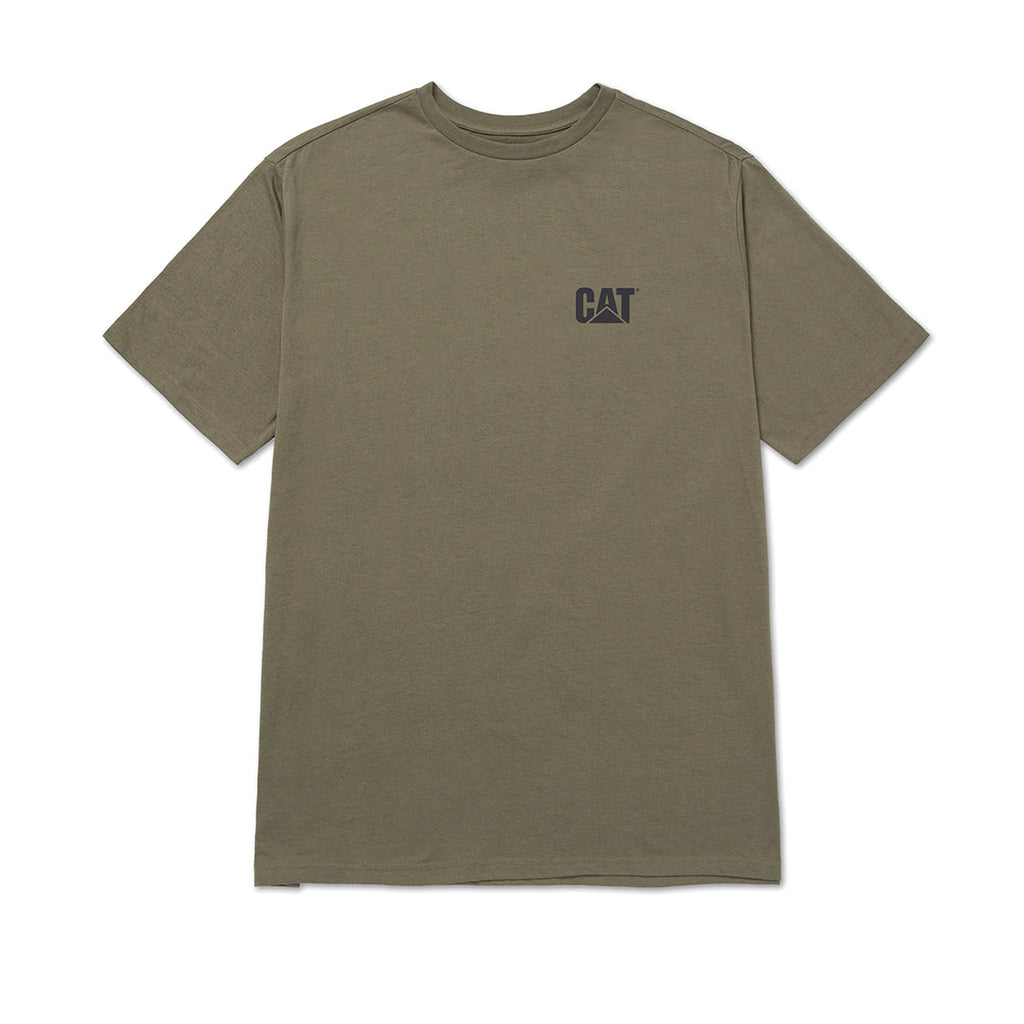 Camiseta Cat para hombre color verde