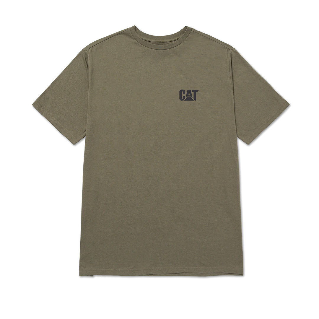 Camiseta Cat para hombre color verde
