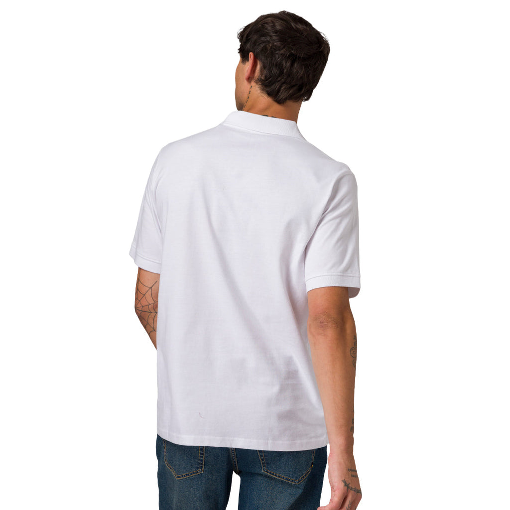 Camisa polo Cat Logo para hombre color blanco