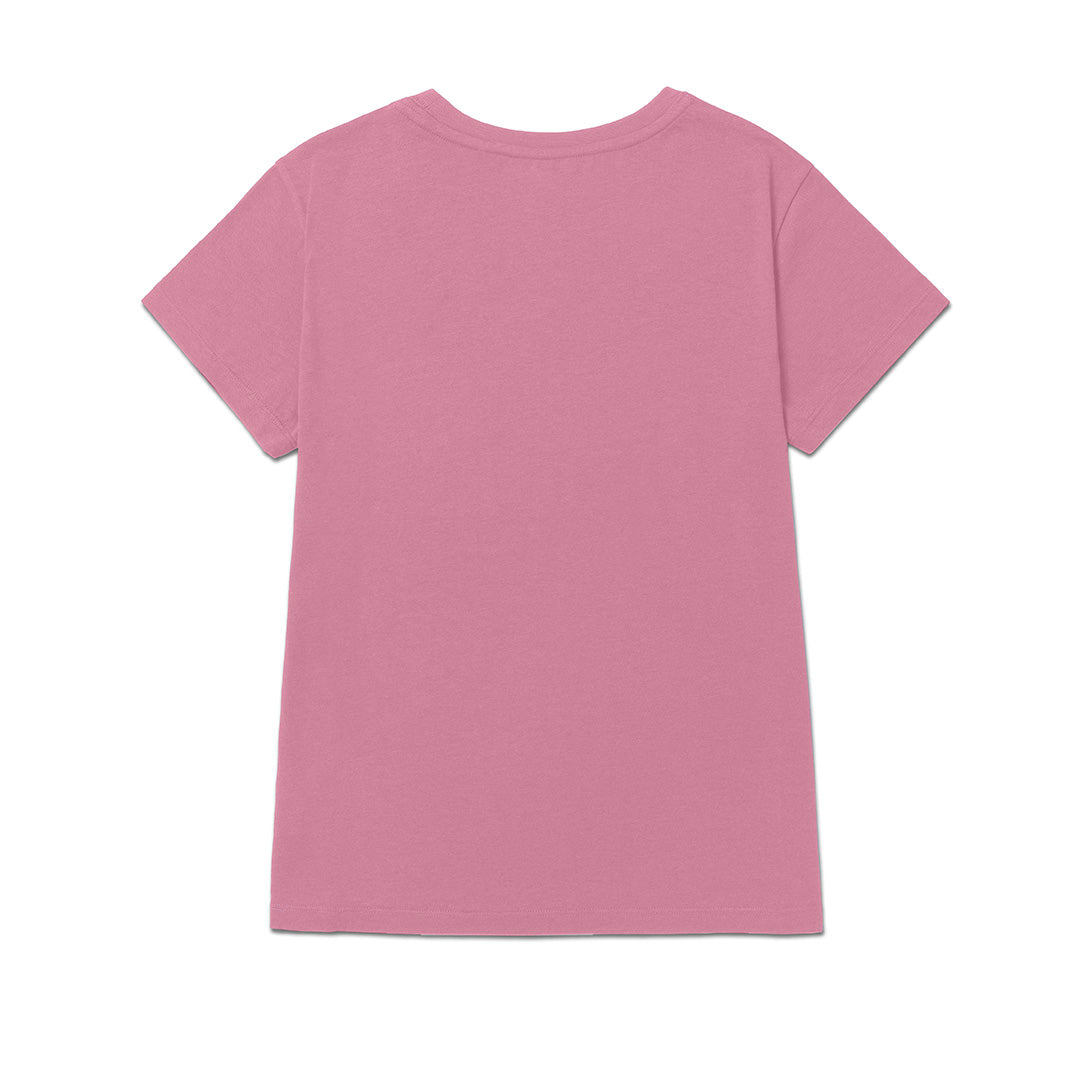 Camiseta Cat Logo para mujer color rosado
