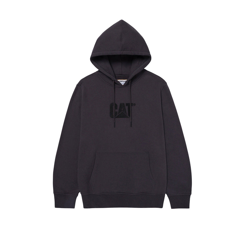 Hoodie Fleece Cat Logo para hombre color negro