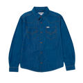 Camisa Denim Western para hombre color azul