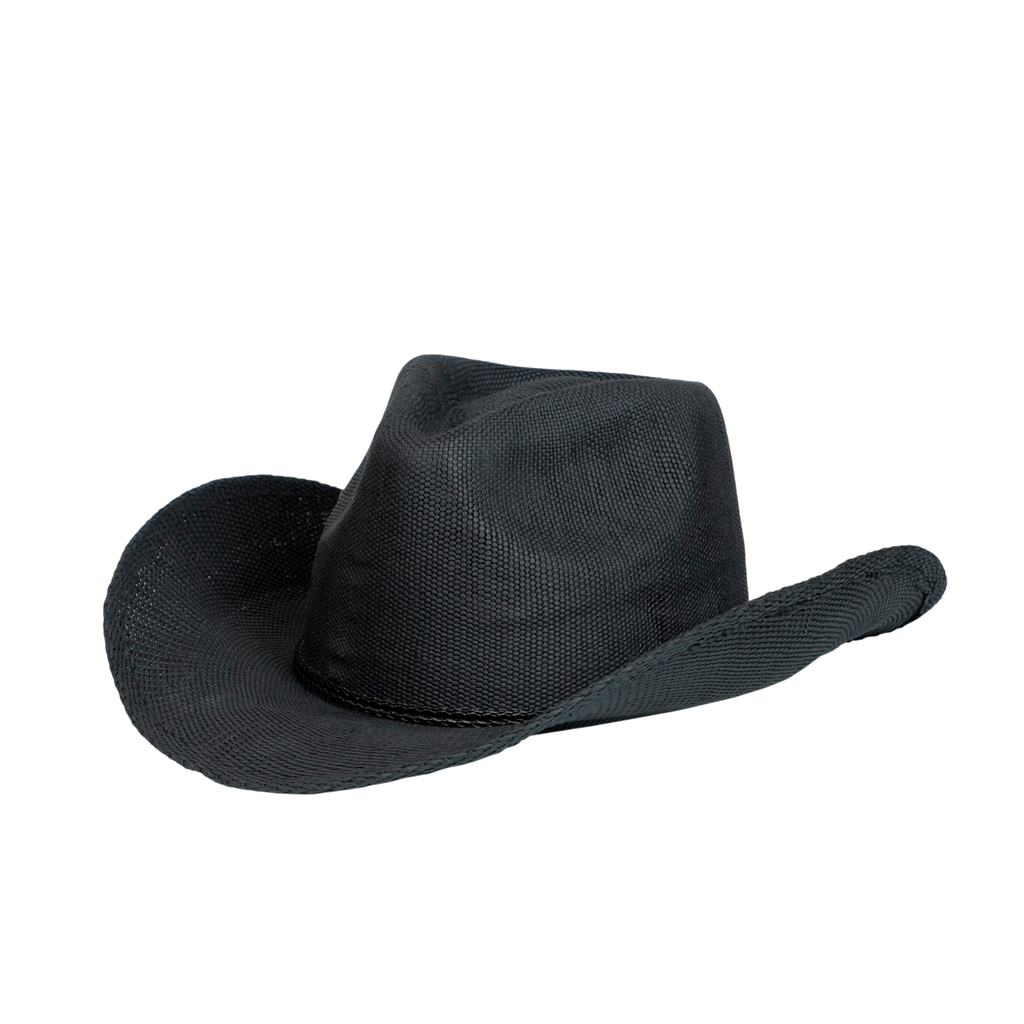 Sombrero Western Cowgirl unisex color negro