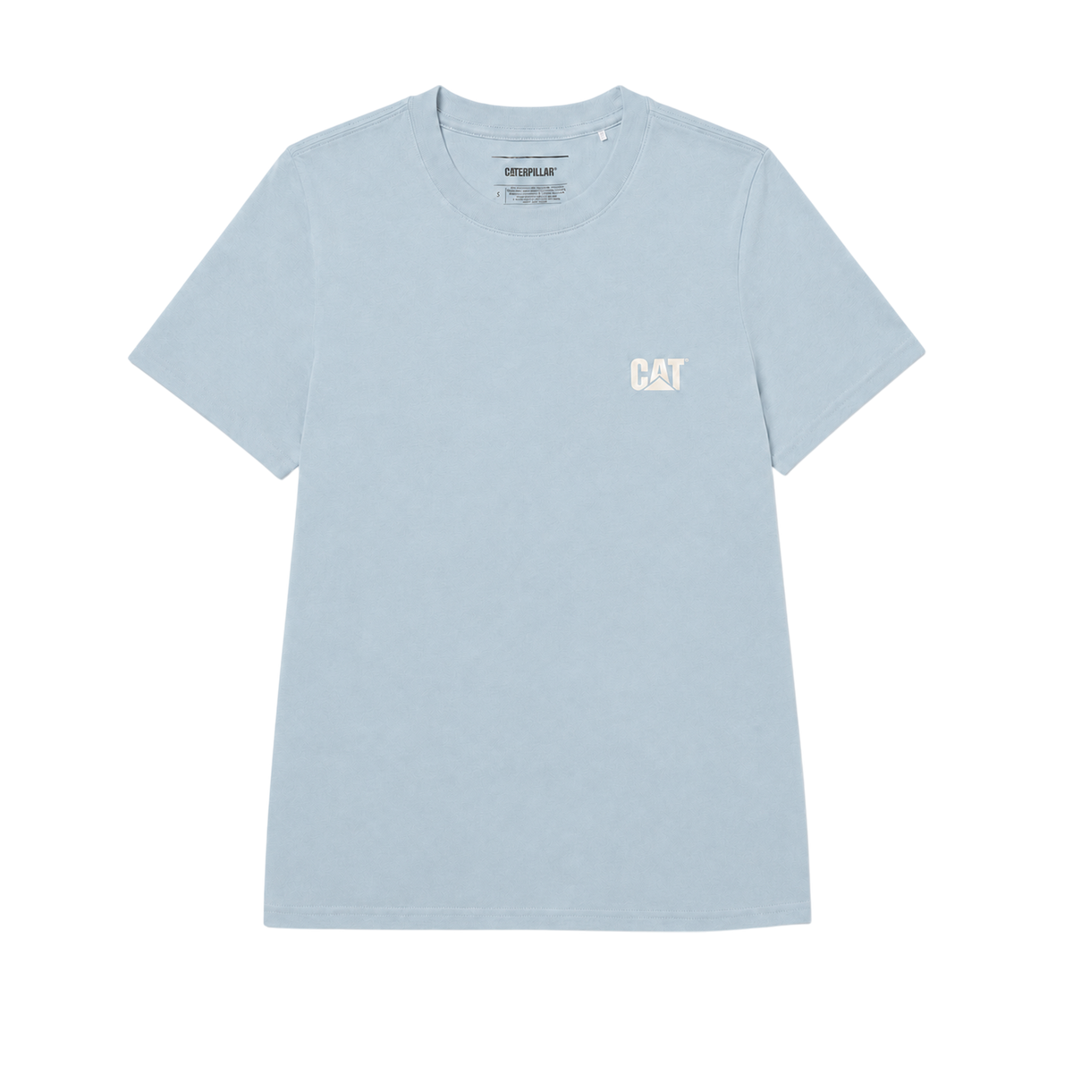 Camiseta Cat Logo para mujer color celeste
