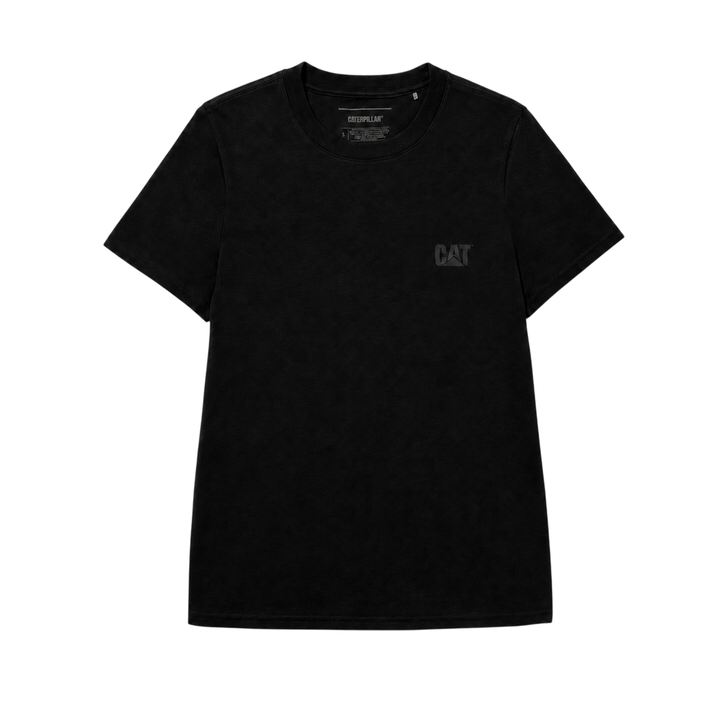 Camiseta Cat Logo para mujer color negro