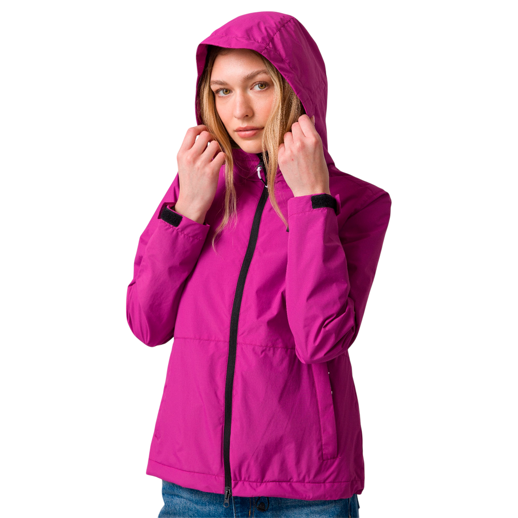 Jacket Rain para mujer color morado