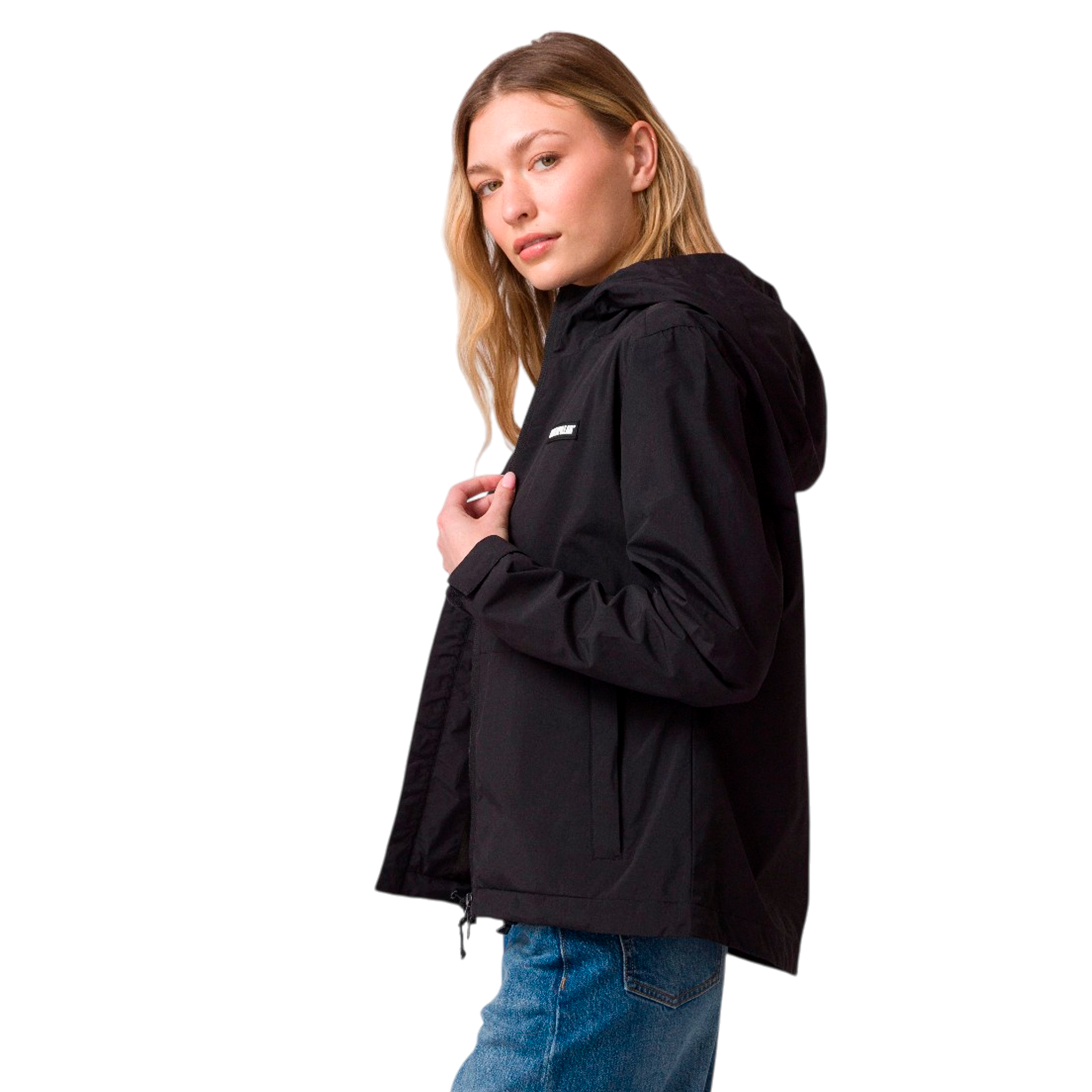 Jacket Rain para mujer color negro