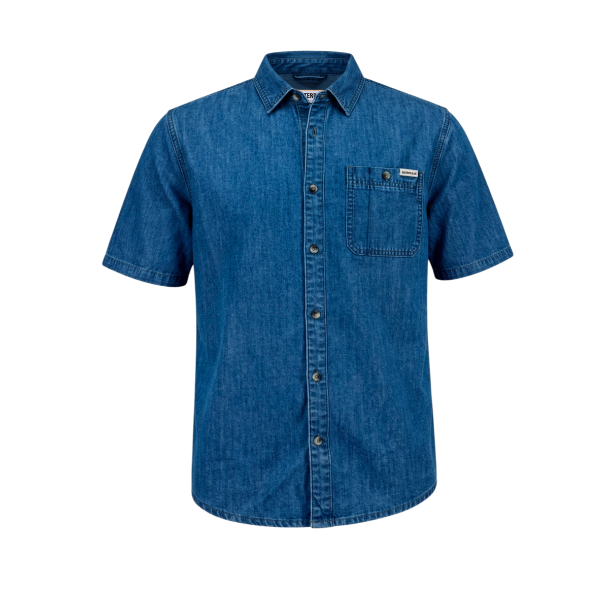 Camisa Chambray para hombre color azul
