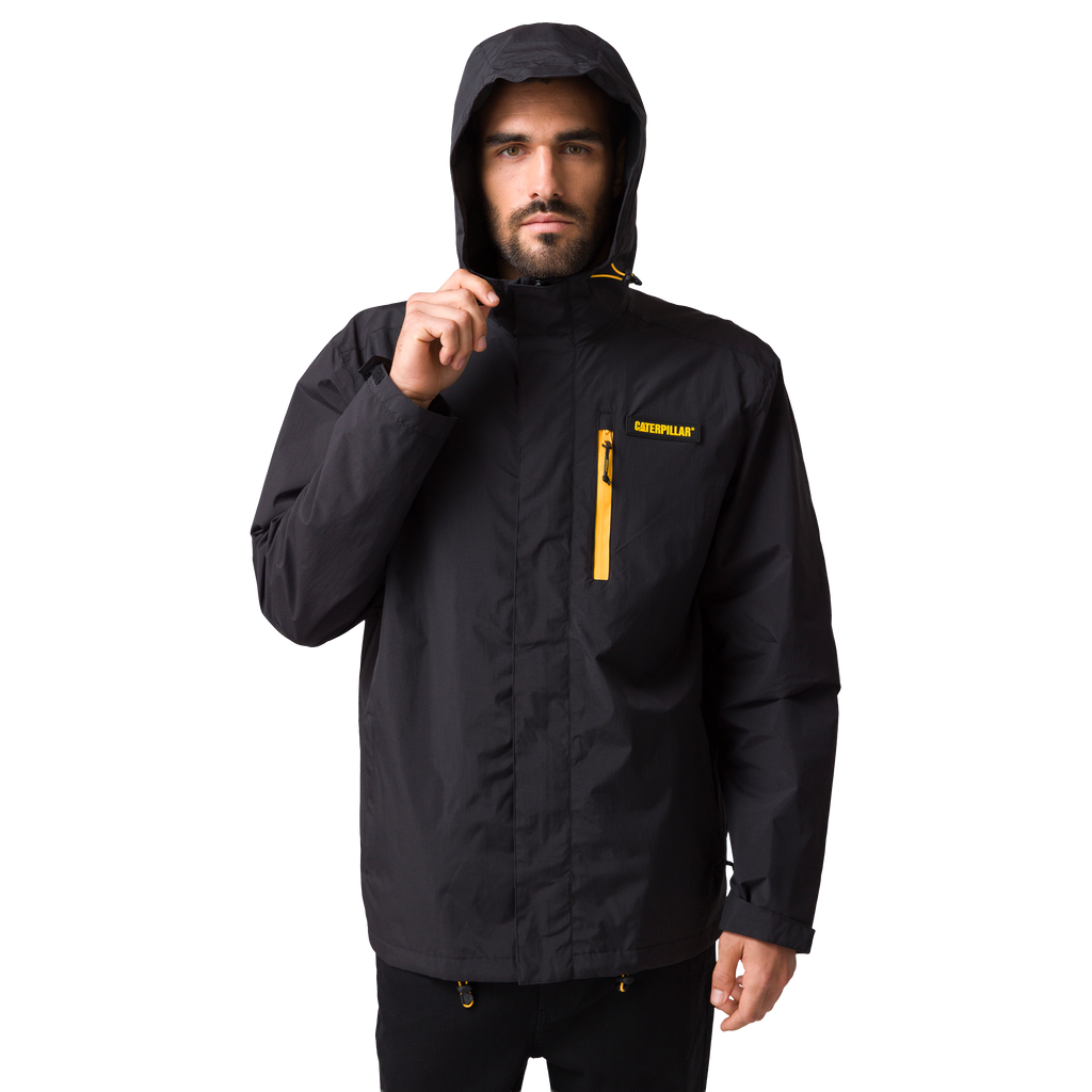 Jacket Rain para hombre color negro