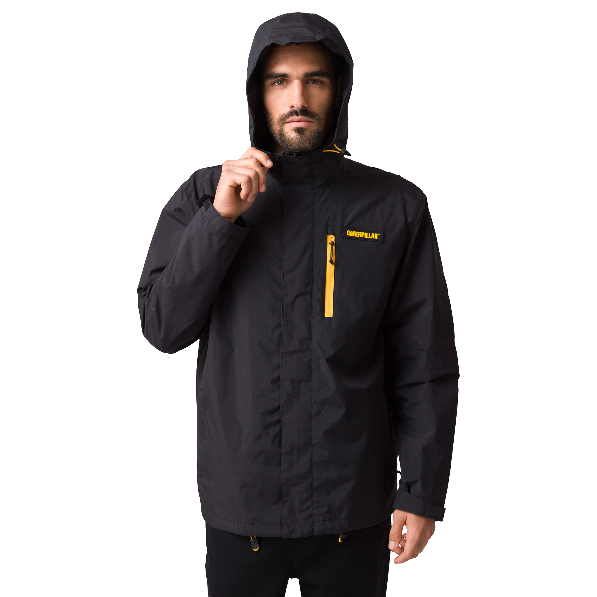 Jacket Rain para hombre color negro