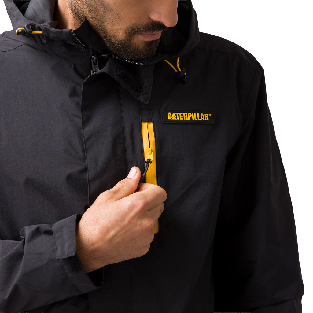 Jacket Rain para hombre color negro