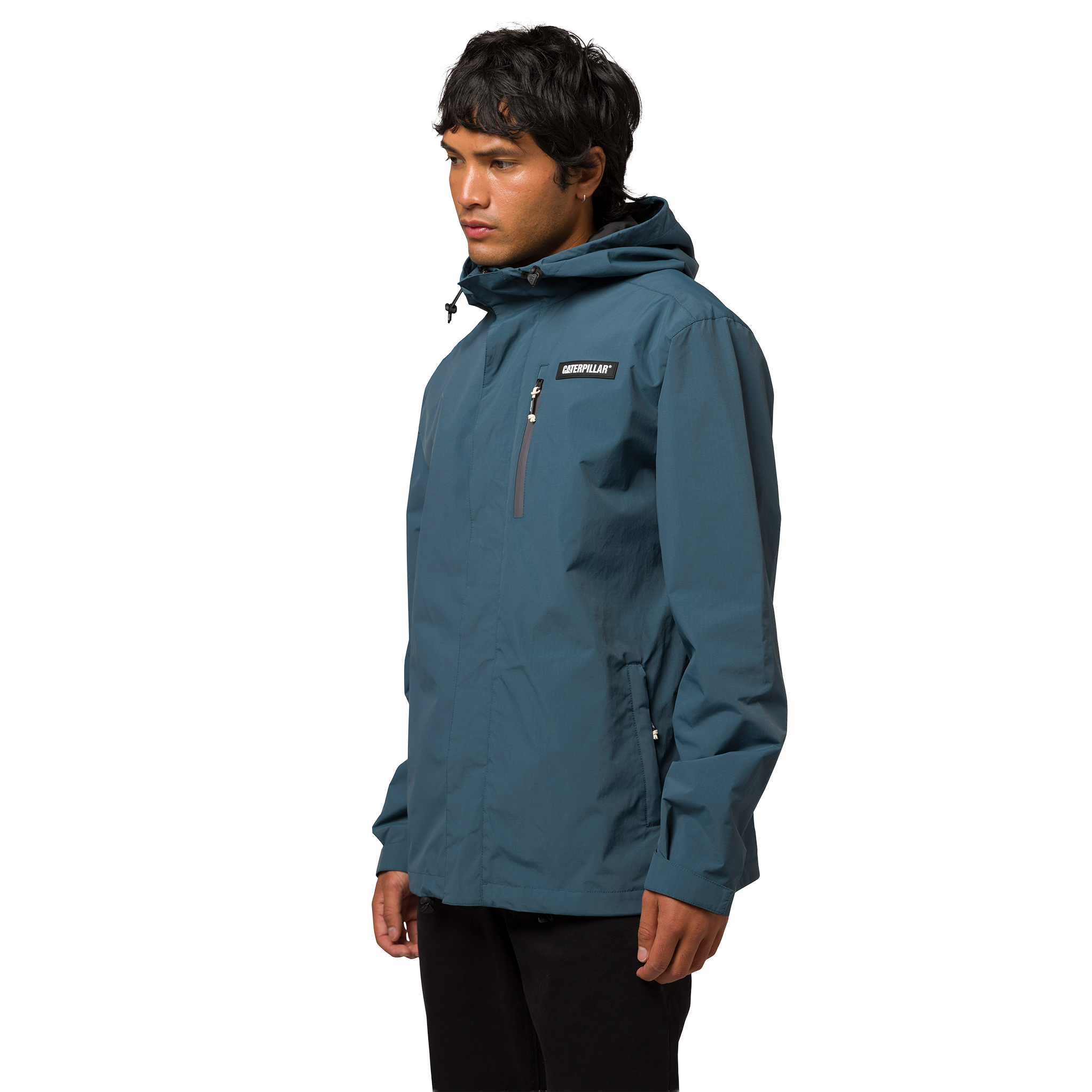 Jacket Rain para hombre color celeste