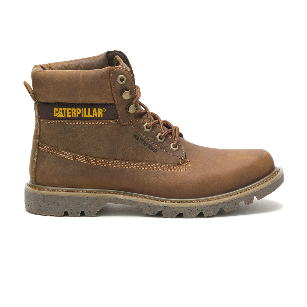 Caterpillar Botas Botu00edn Cuero Colorado Max Zip Mujer Negro