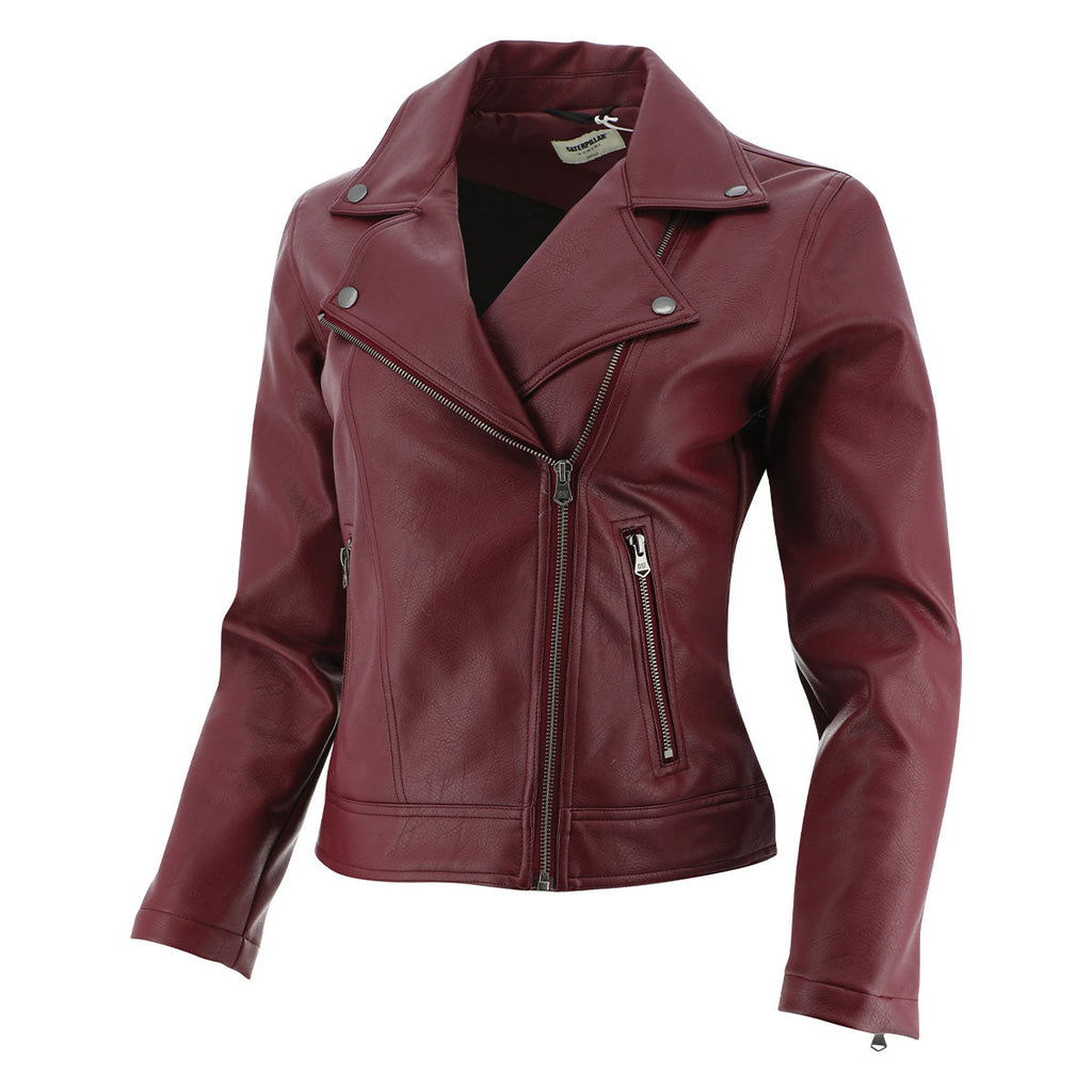 Chaqueta Faux Leather Moto para Mujer